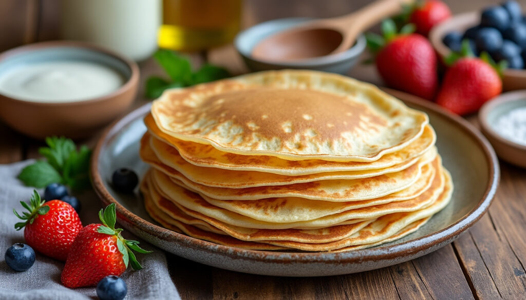 découvrez notre recette facile et délicieuse de crêpes sans œuf, idéale pour régaler toute la famille en un rien de temps.