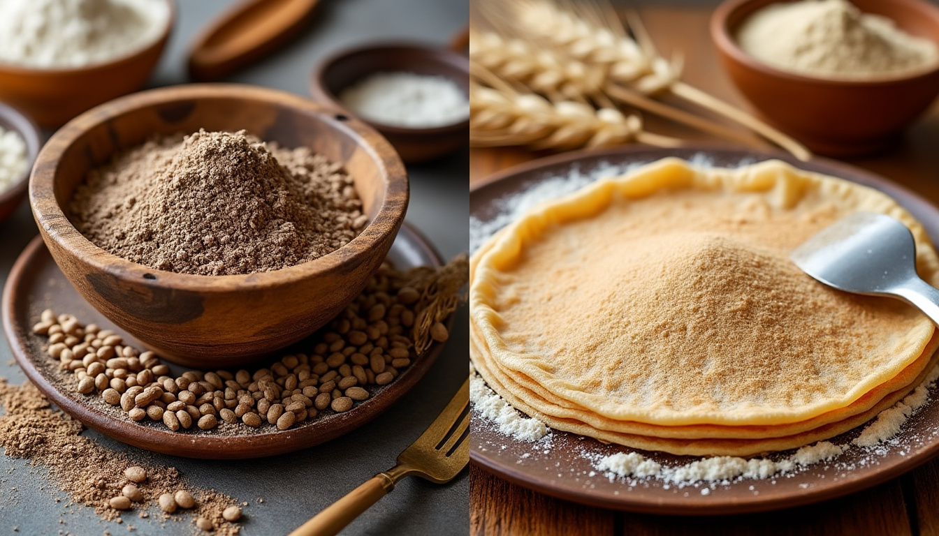 découvrez les différences et avantages entre la farine de sarrasin et la farine de blé pour réussir vos crêpes savoureuses et adaptées à vos préférences.
