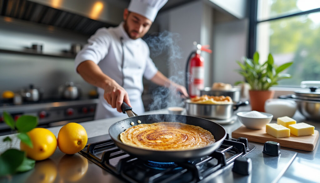 découvrez nos conseils pour réussir des crêpes flambées en toute sécurité. apprenez les astuces et précautions essentielles pour un dessert savoureux et sans risques.
